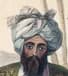 Mahomed Naib Shureef, described by the artist as a Qizilbash chief of Kabul, from a lithograph by James Rattray, 1848