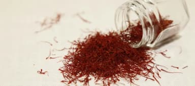 Fine red threads of Afghan saffron