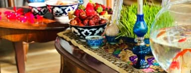A traditional Nowruz table welcoming spring