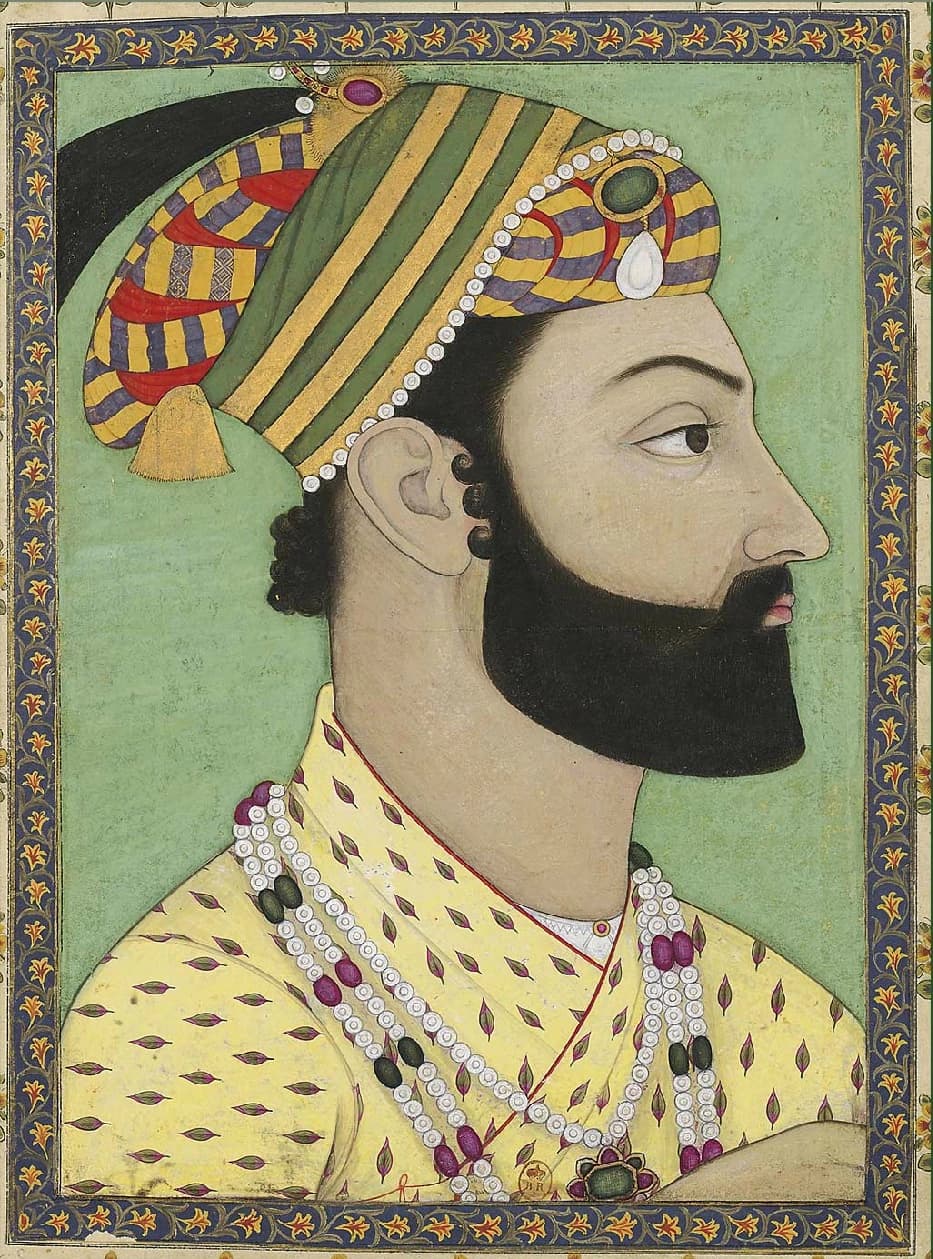 Ahmad Shah Durrani, Mughal miniature, circa 1757