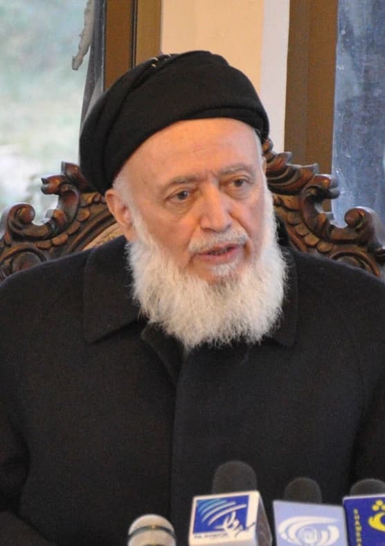 Burhanuddin Rabbani, president of the Islamic State established in 1992; later portrait from 2010