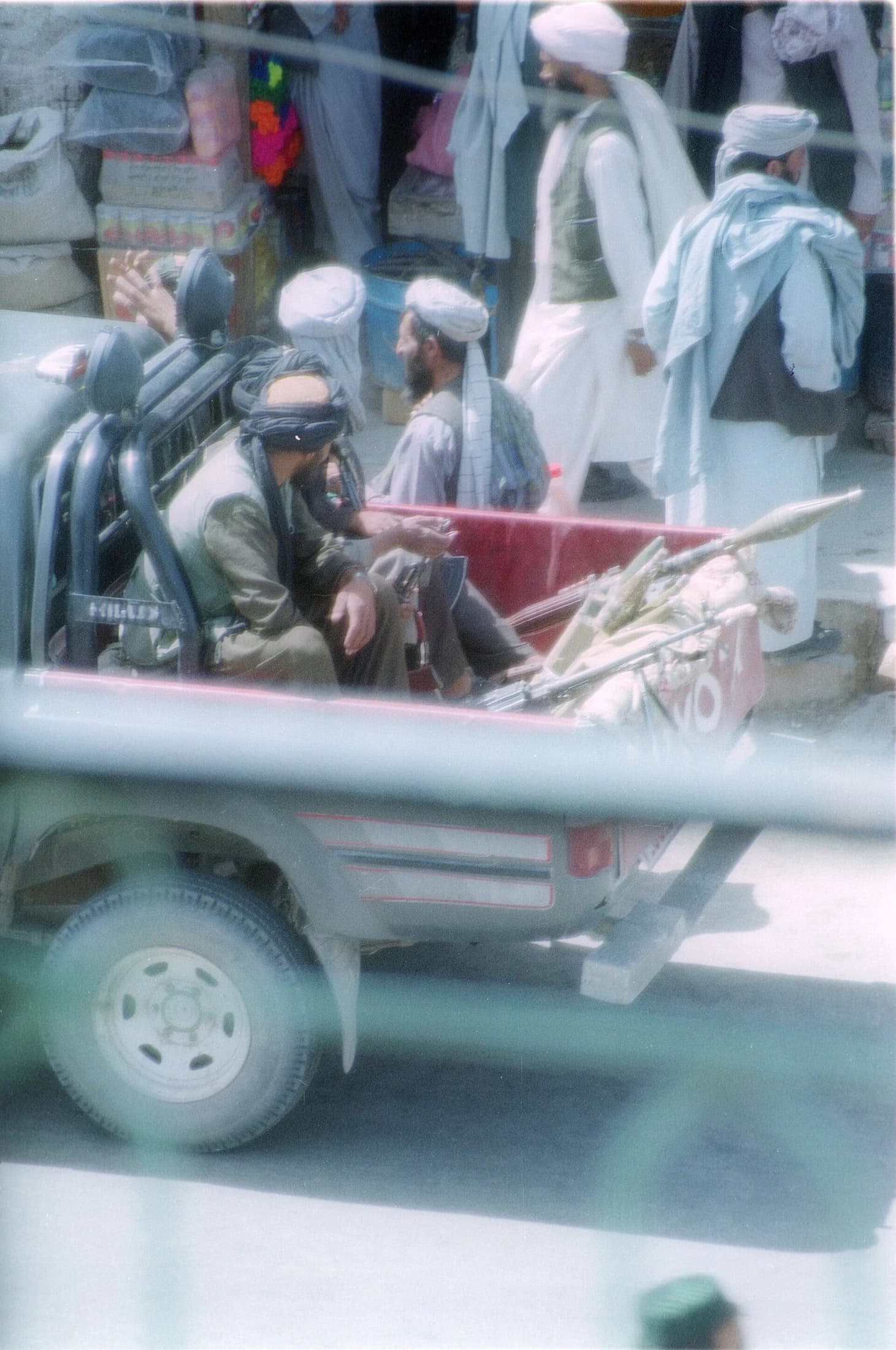 Taliban fighters in Herat during the first Taliban government, 2001
