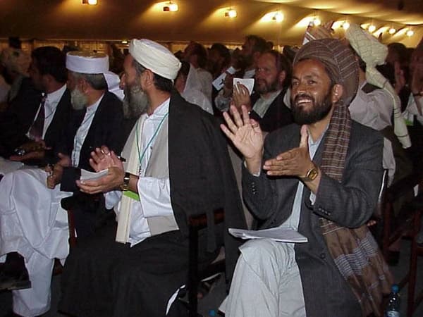 Delegates at the Loya Jirga in June 2002