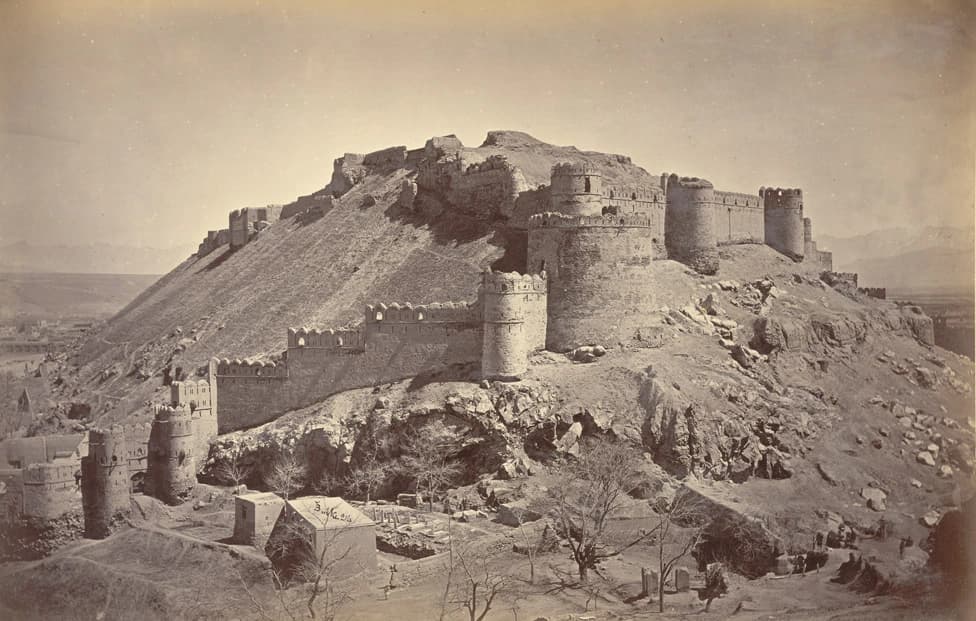 Upper Bala Hissar, Kabul, photographed in 1879