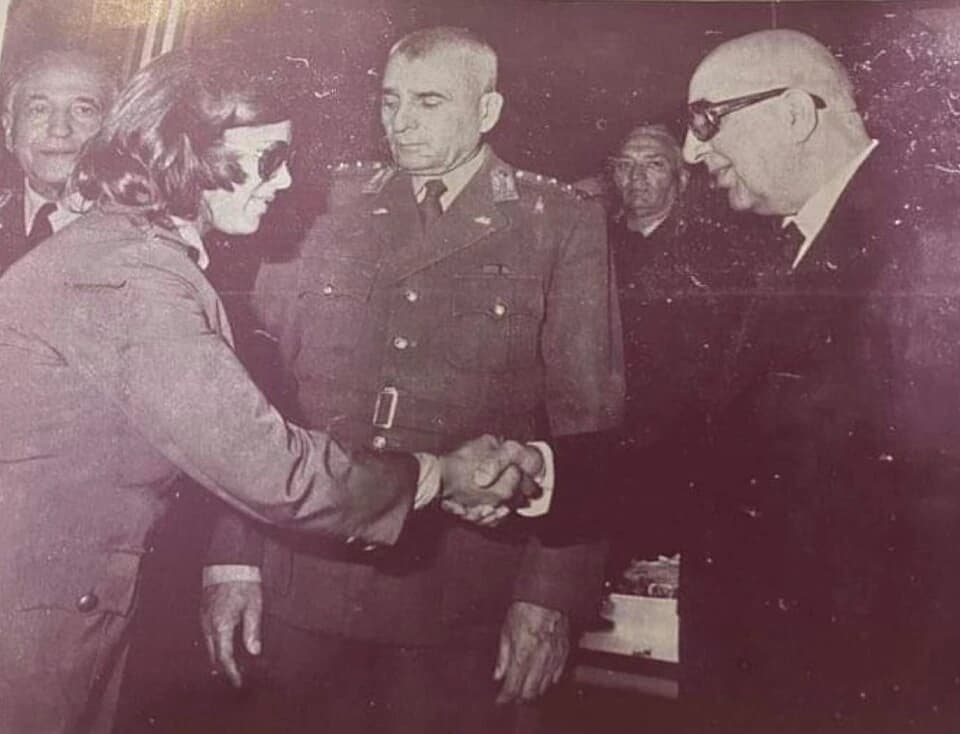 President Daoud Khan with Defence Minister Ghulam Haidar Rasuli, 1975