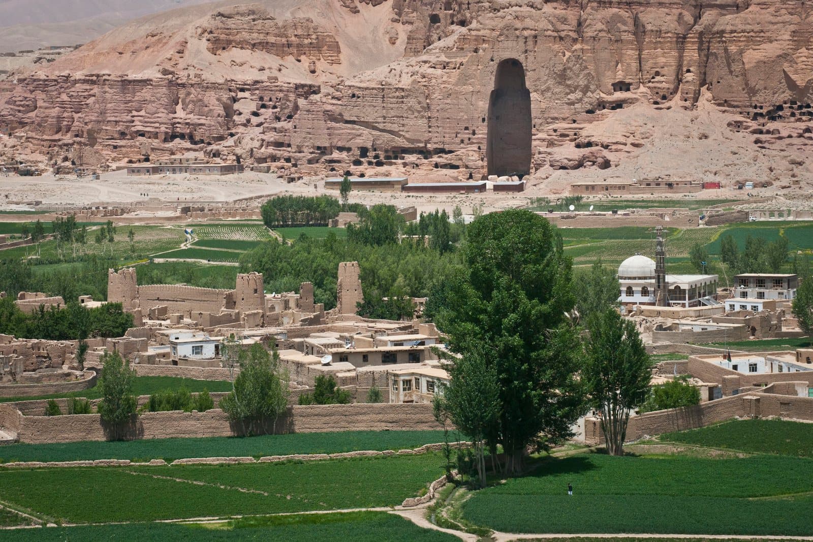 The Bamyan Valley and its mountain landscape