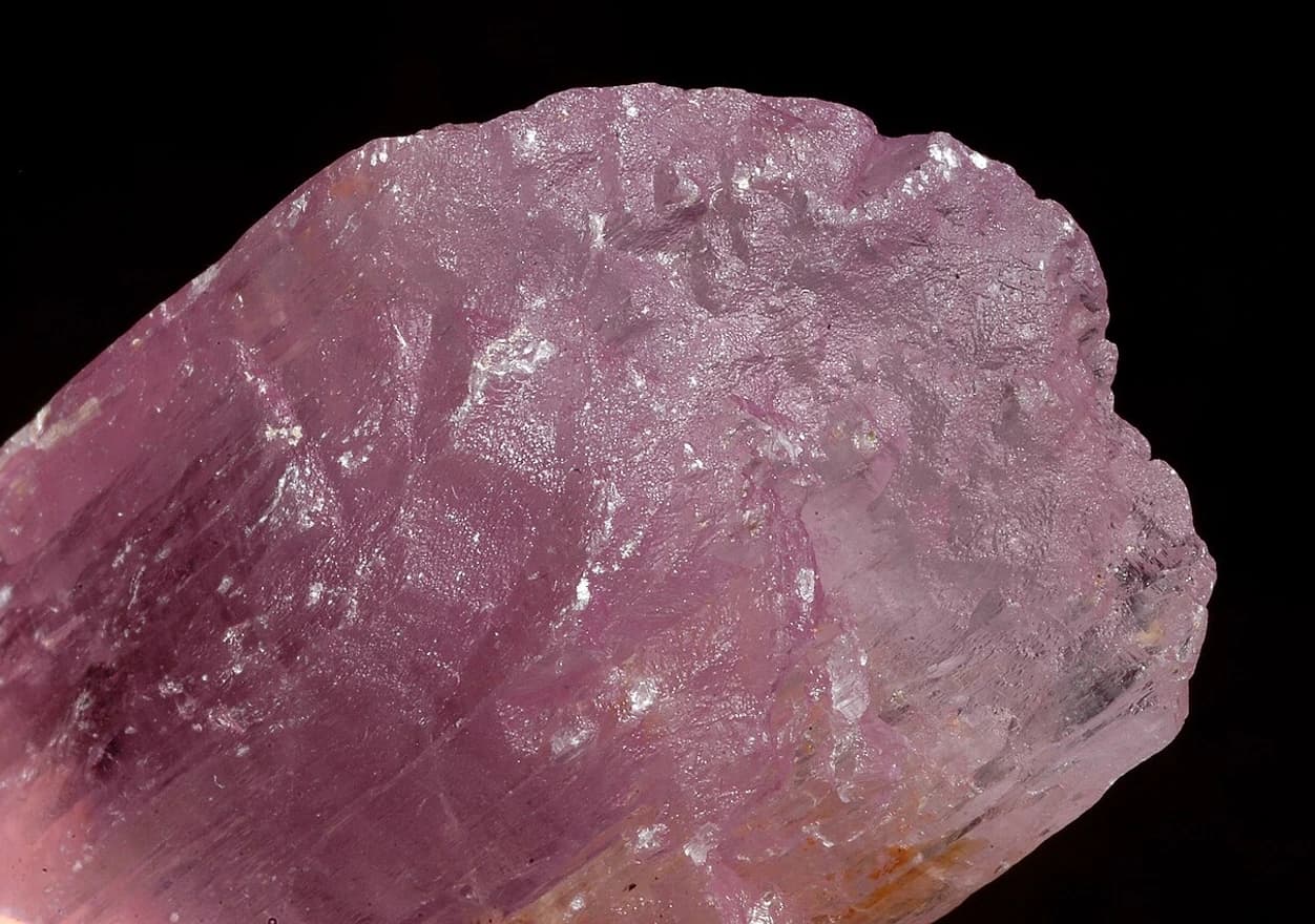 Pink kunzite specimen from Afghanistan