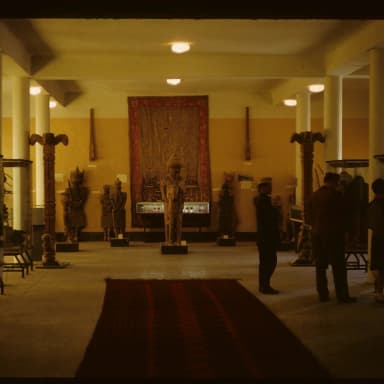 Historic collections inside the National Museum in Kabul
