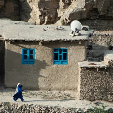 Village homes in Afghanistan