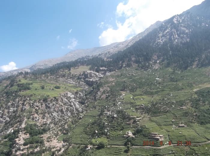 Mountain village of Chitraas in Nuristan, Afghanistan