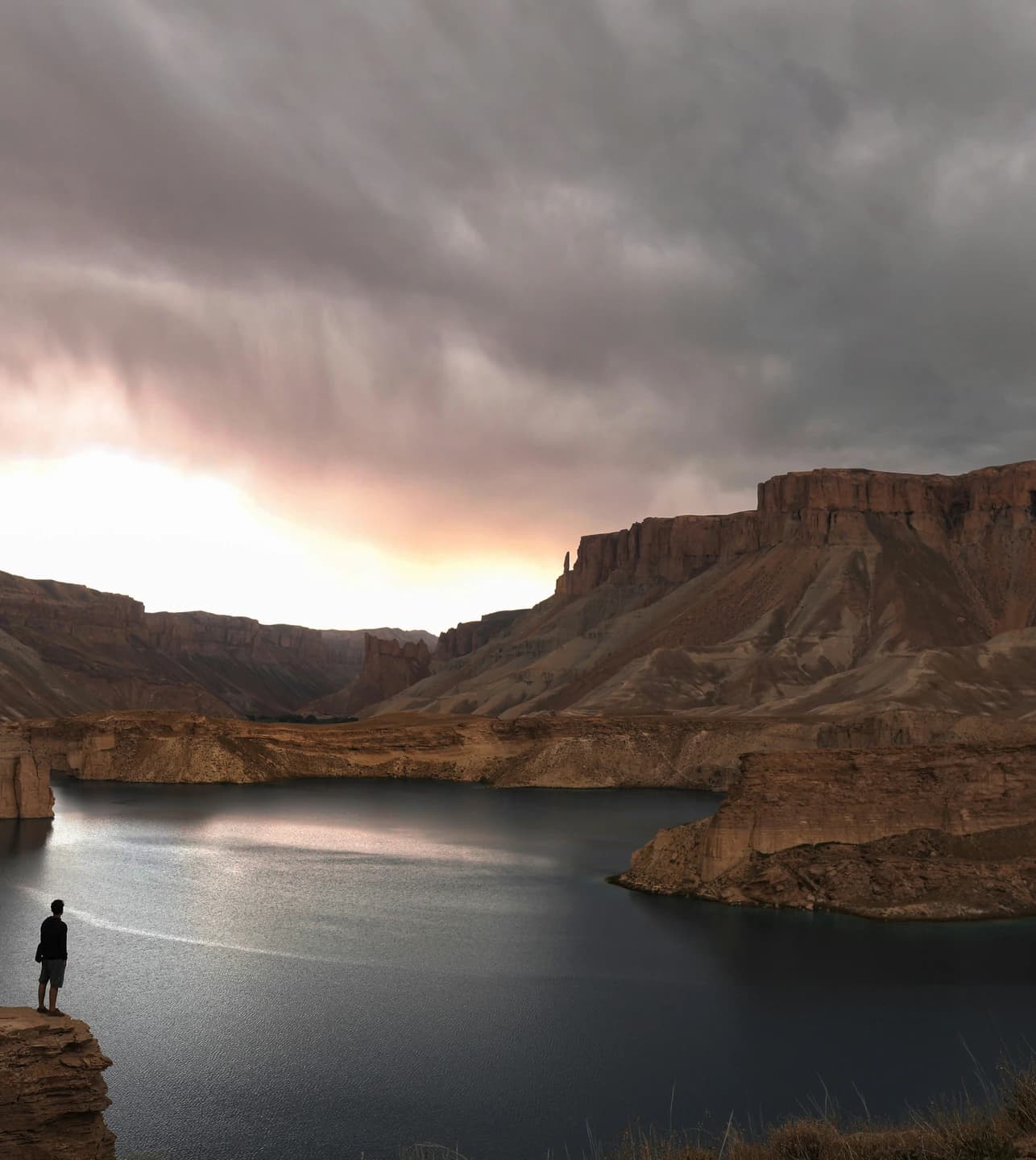 Evening sky over Band-e-Amir, Afghanistan