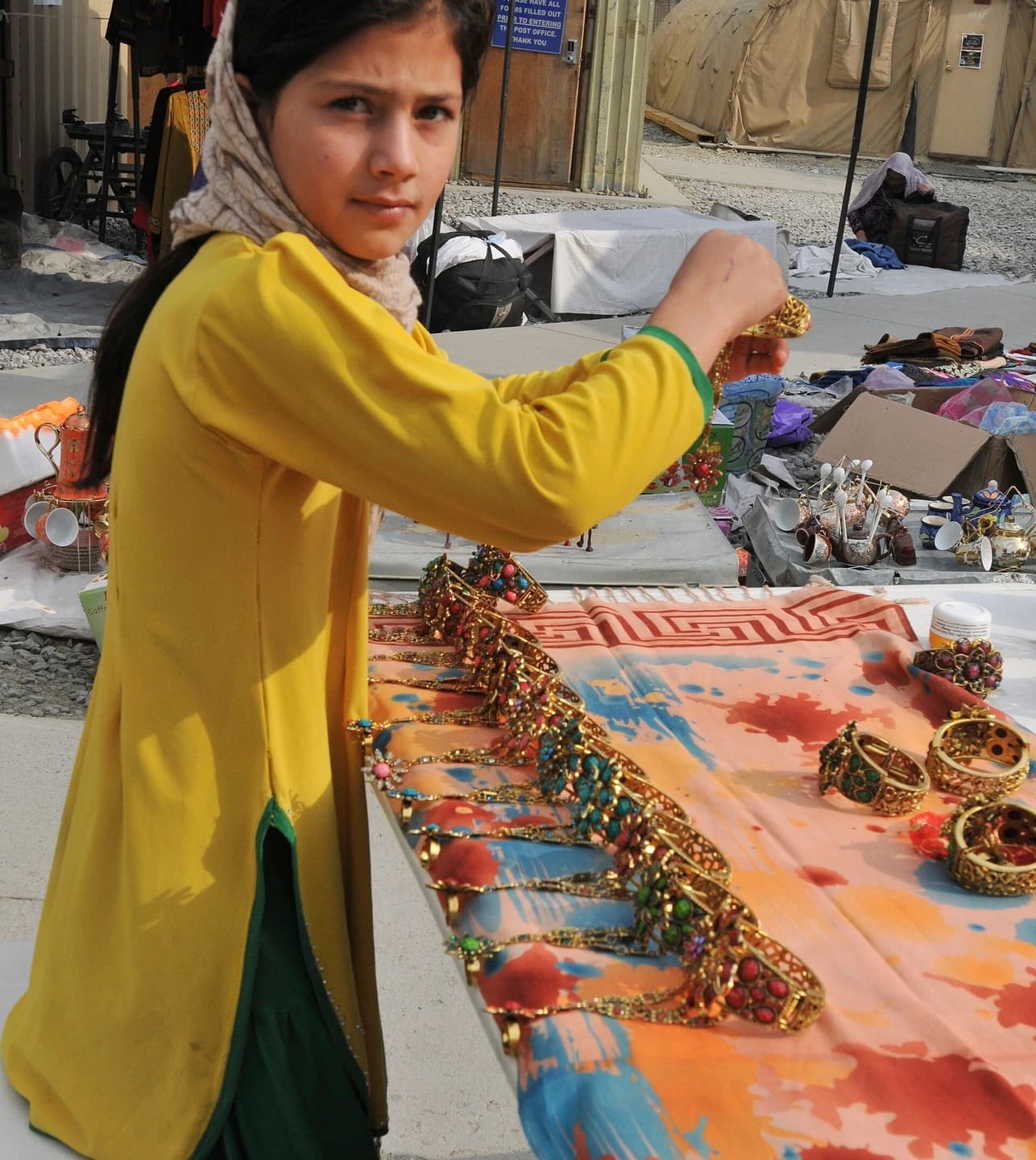 Handcrafted goods at the Afghan Women’s Bazaar in Kabul in October 2013