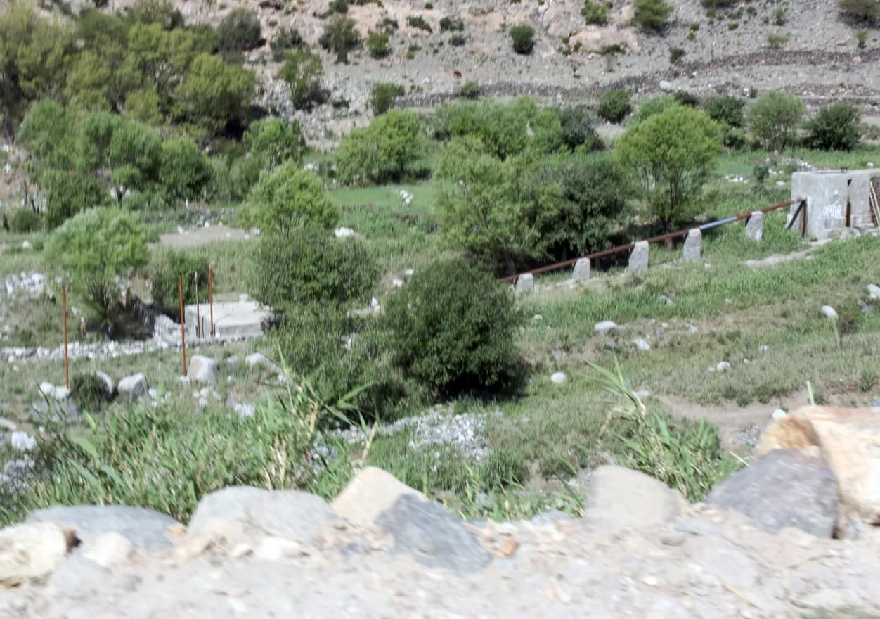 Houses and terraced gardens on a hillside in the Dara-i-Nur valley, Nangarhar, 2010