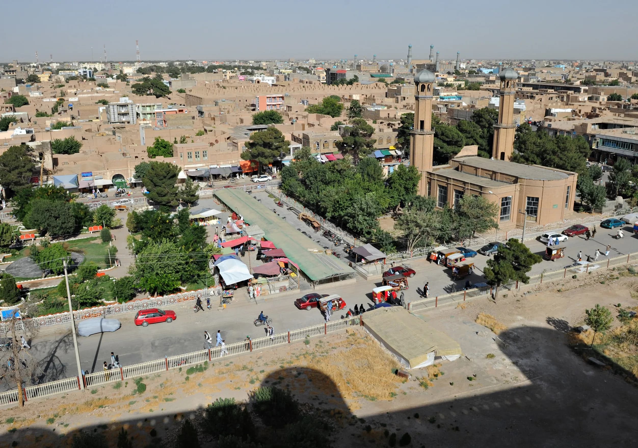 The rooftops of Herat's old city seen from the citadel, 2011