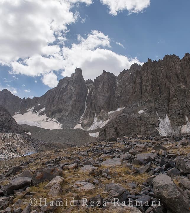 Rocky alpine terrain in the Koh-e Baba mountains, Afghanistan