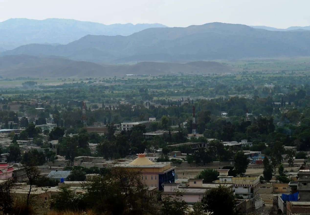 Khost valley and its surrounding mountains