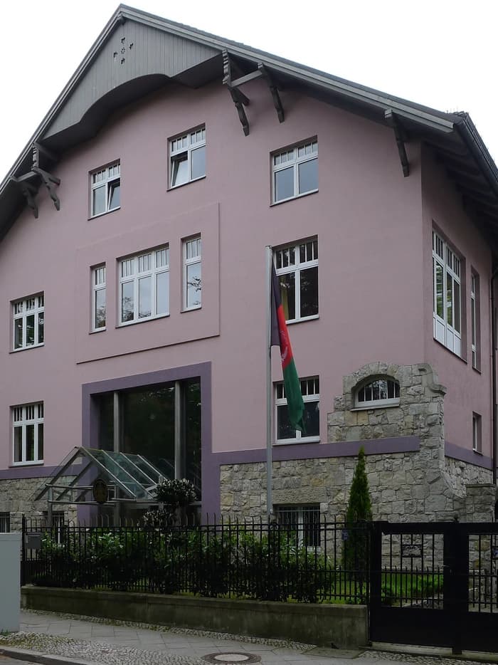 The Afghan embassy building in Berlin, photographed in 2012